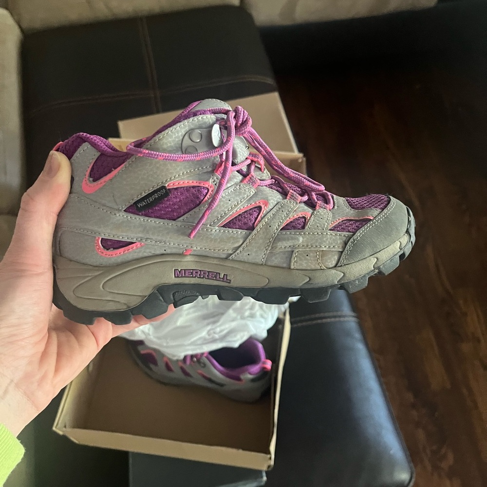 Merrell Kids' Purple and Gray Hiking Shoes